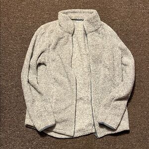 Cozy Gray Sherpa Jacket